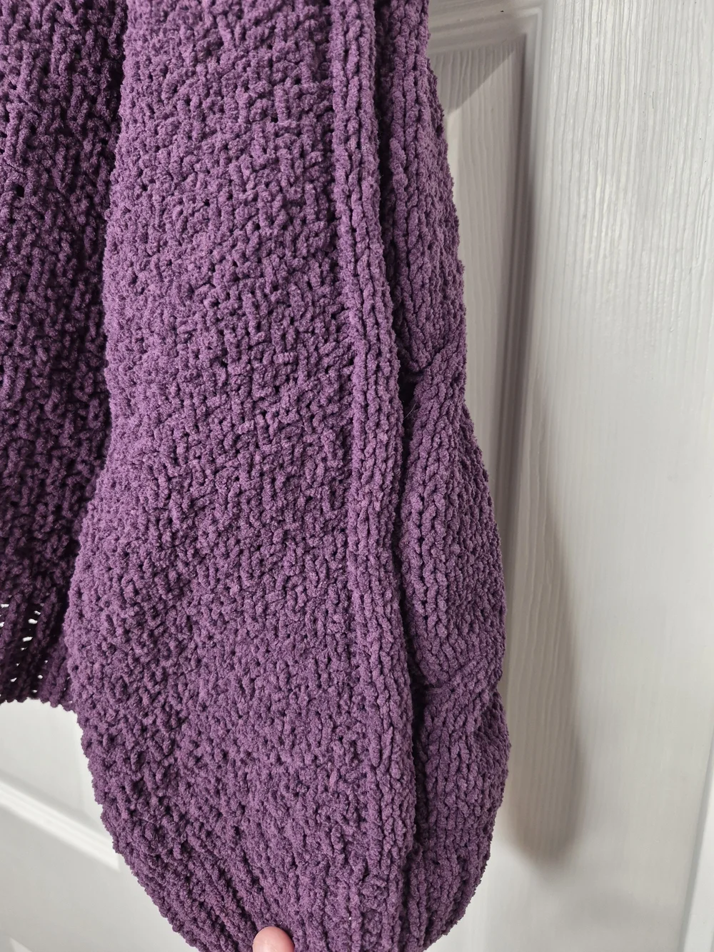 Seven7 Purple Cowl Neck Sweater Large